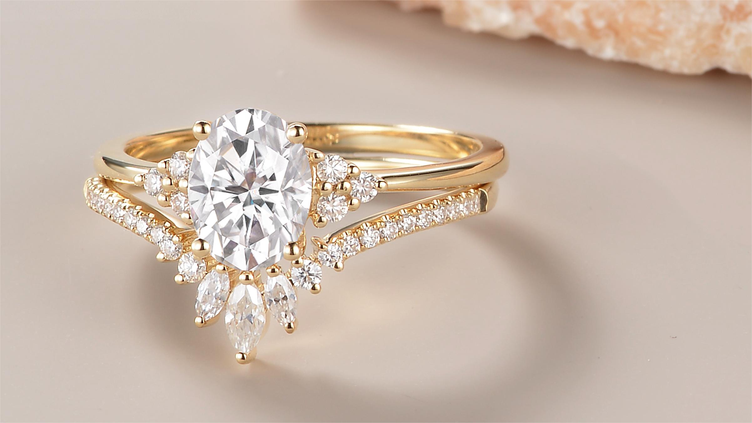 How do Moissanite Accent Stones Contribute to Enhancing the Radiance of the 